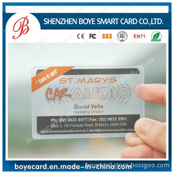 Popular PVC Transparent Name Card